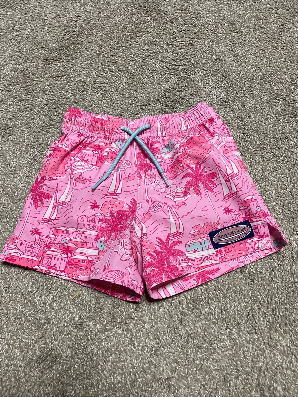 Vineyard Vines Pink Swim Trunks Boy’s 4T